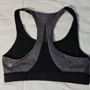 lululemon athletica Black and Gray Sports Bra